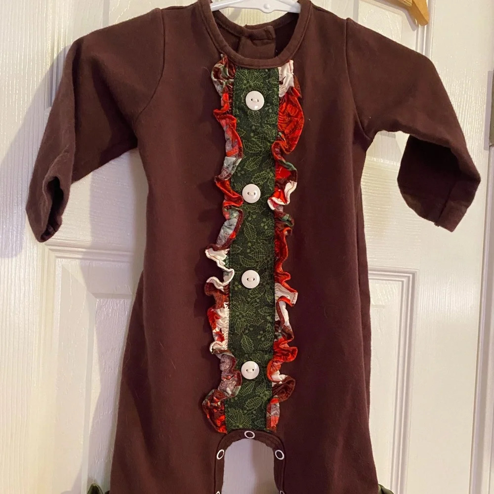 Ricrac and Ruffles Holiday Romper